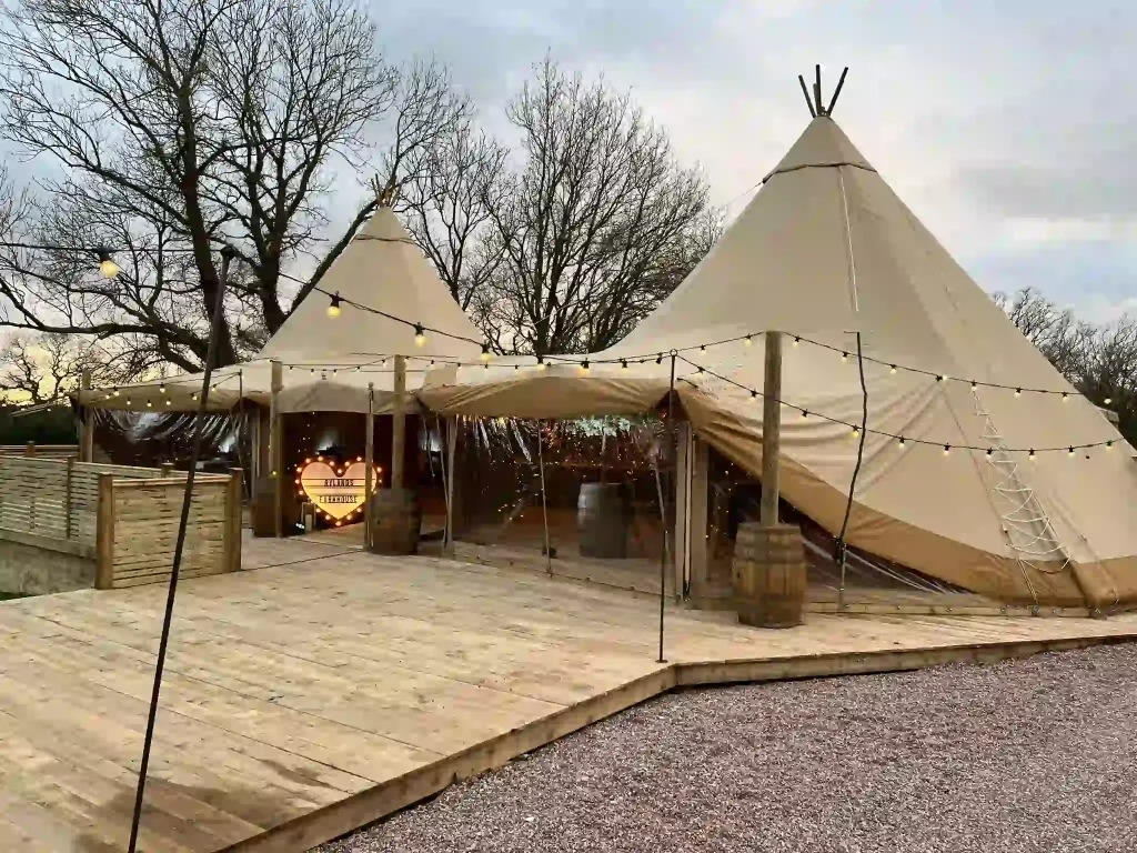 2 Big Hat Tipis Rylands Farmhouse