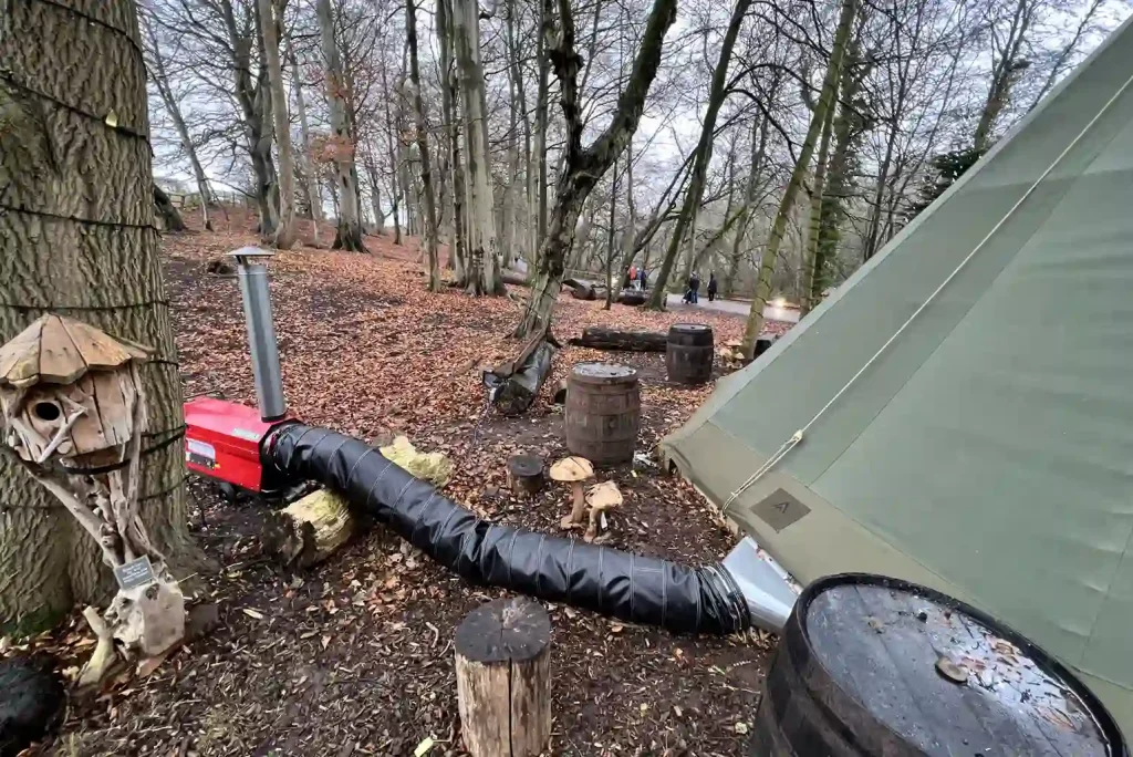 how to keep tent warm - tipi heater